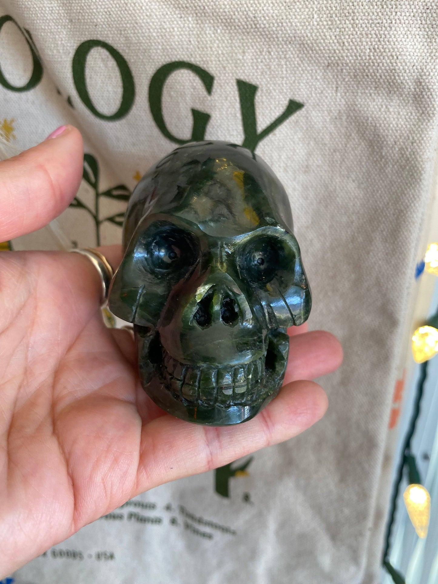 Nephrite Jade Skull 404 g British Columbia - Moon Room Shop and Wellness