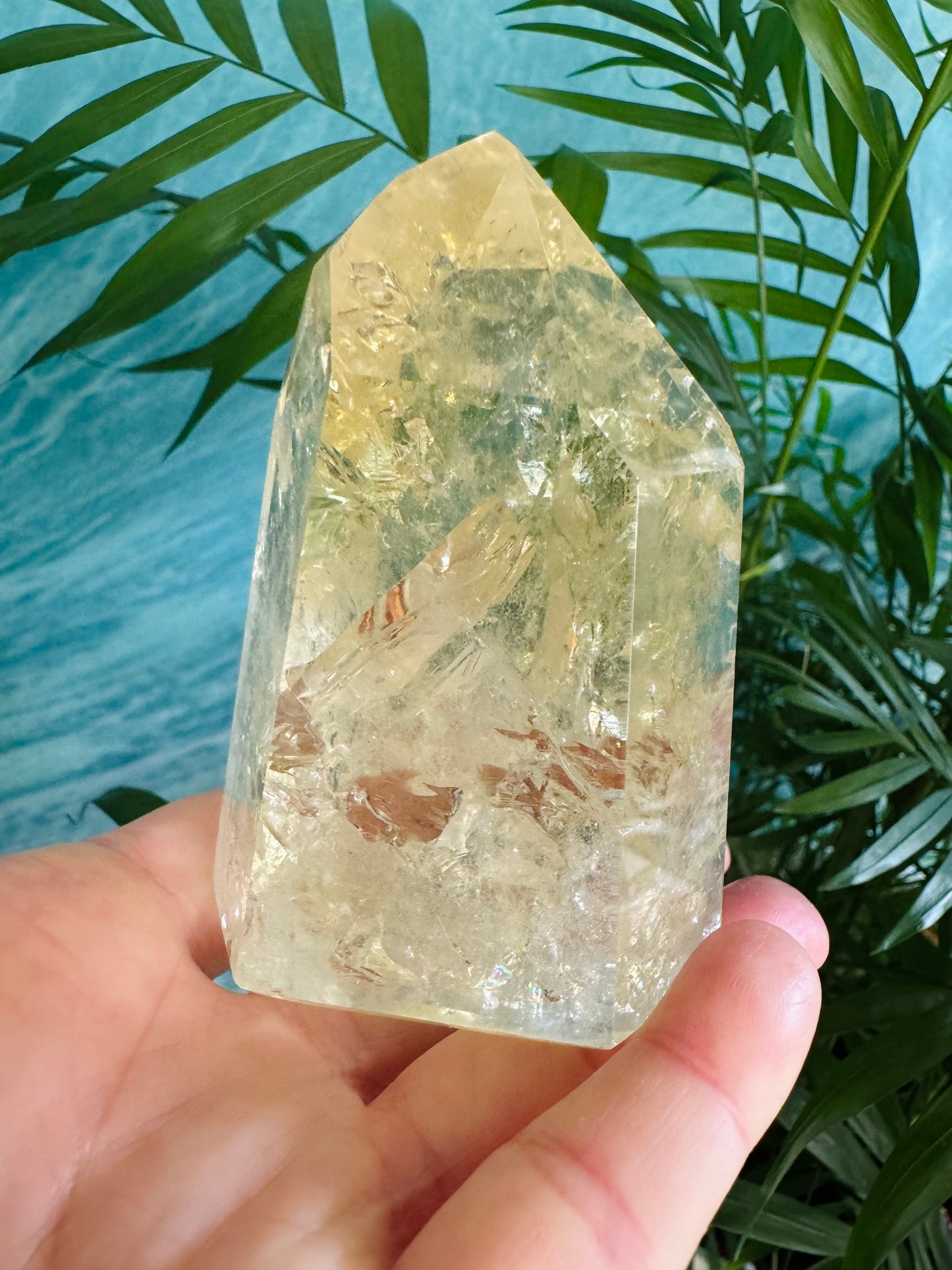 Lemon Quartz Tower 268 g  Brazil Gorgeous - Moon Room Shop and Wellness