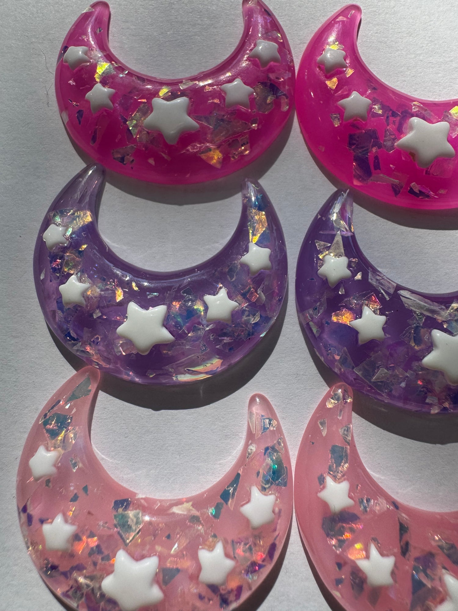 Sparkly Crescent Moon Charm - Moon Room Shop and Wellness