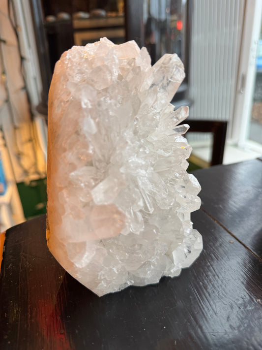 Clear Quartz Cluster Standing Point 2.93 lb Beautiful Brazil - Moon Room Shop and Wellness