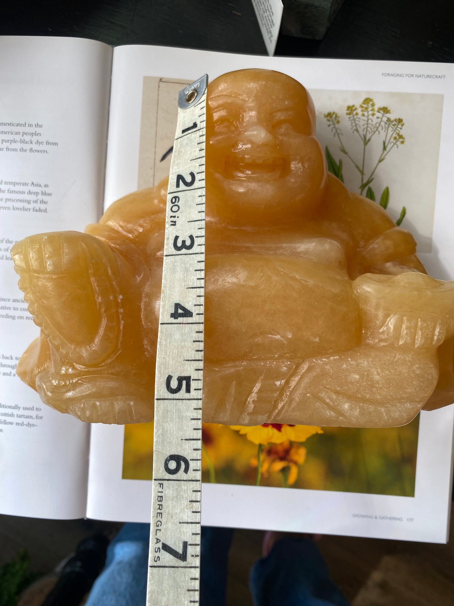 Orange Calcite Buddha 6 lbs - Moon Room Shop and Wellness