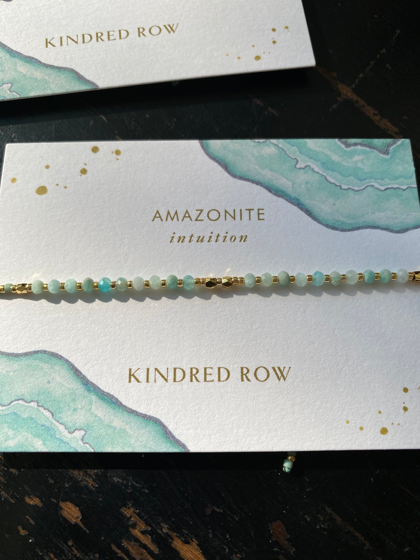 Amazonite Healing Gemstone Stacking Bracelet - Moon Room Shop and Wellness