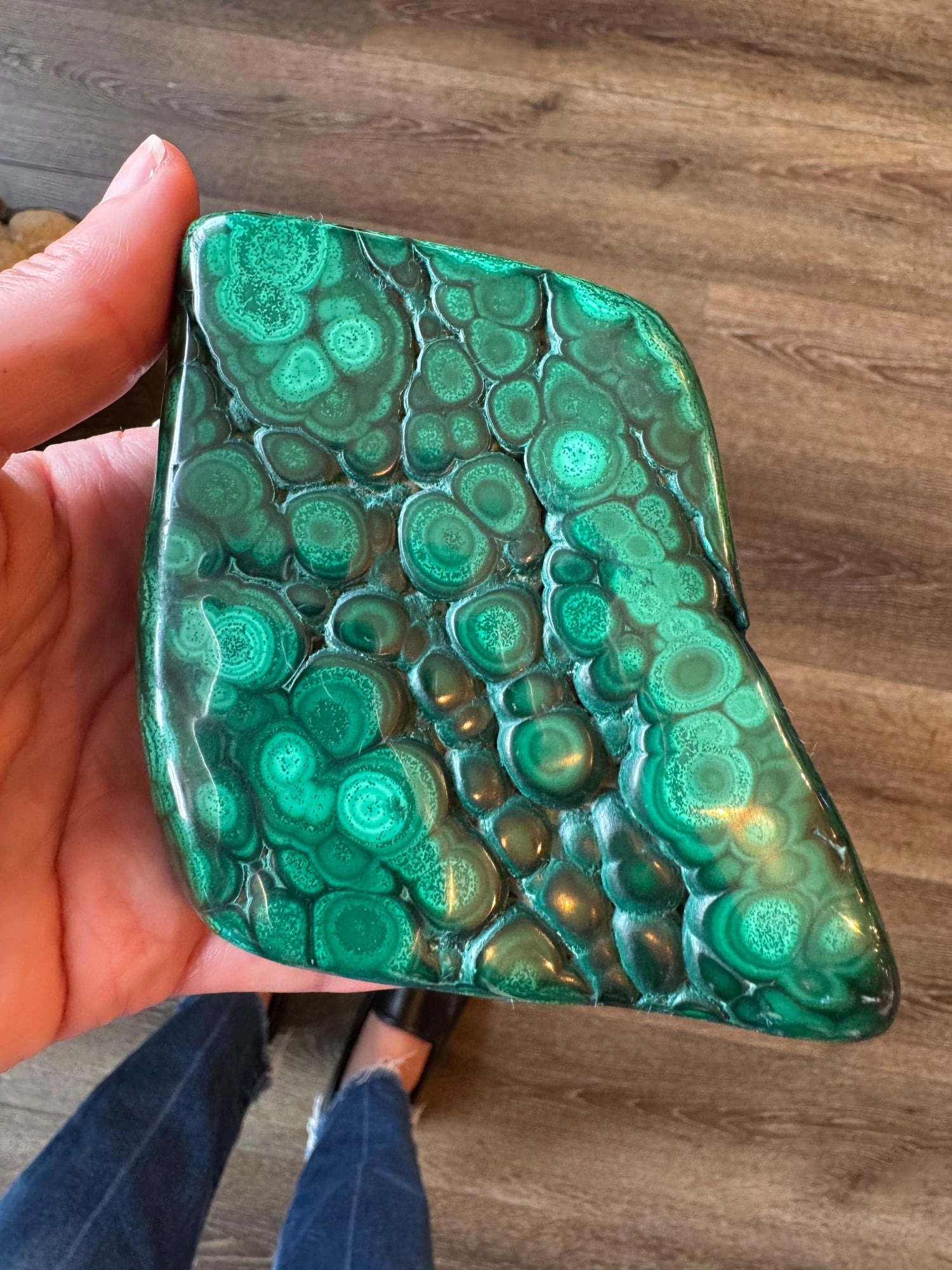 Malachite Freeform Congo 1.10 lb Polished Beauty! - Moon Room Shop and Wellness
