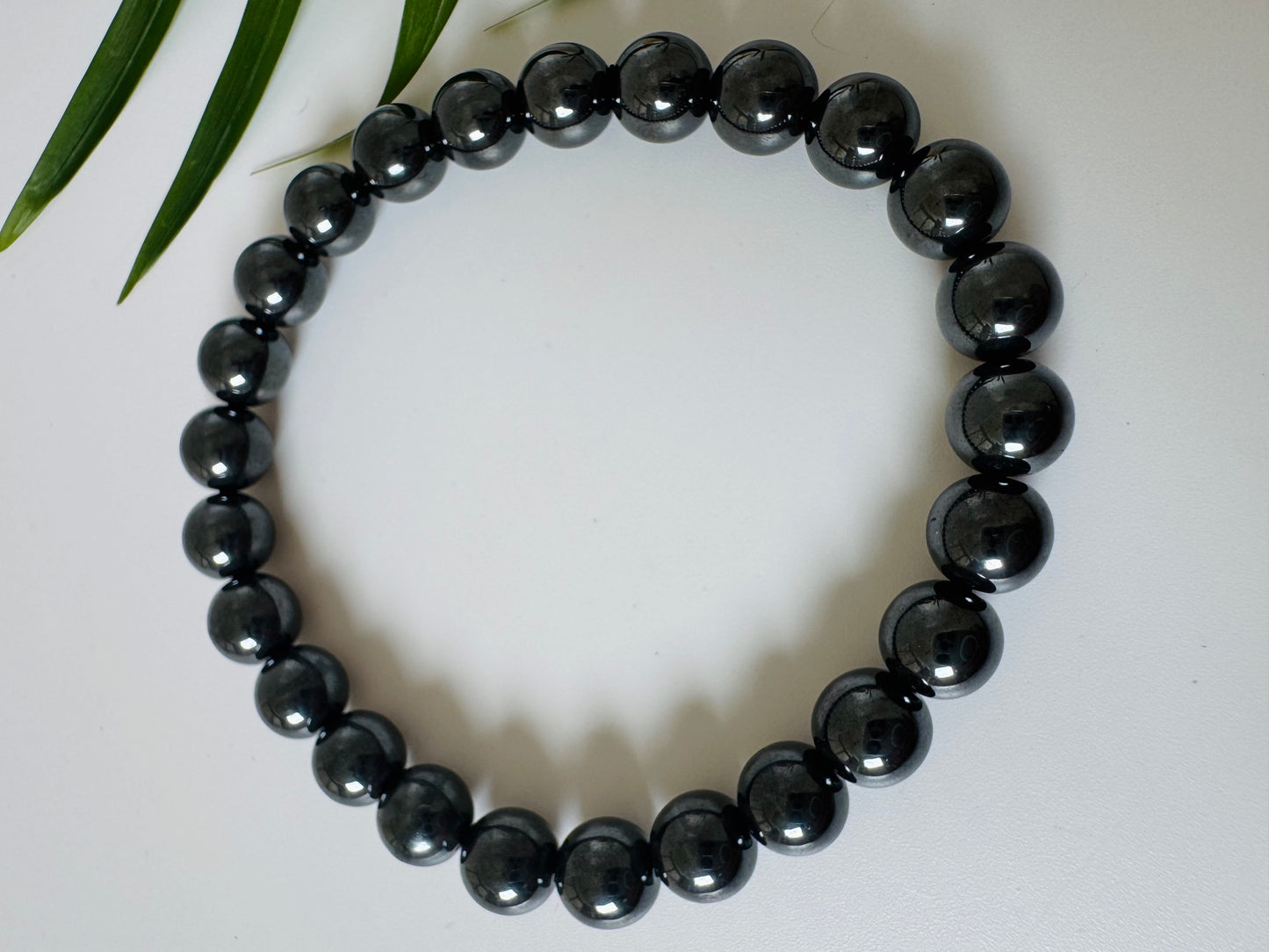 Hematite Stretch Bracelet 8mm - Moon Room Shop and Wellness