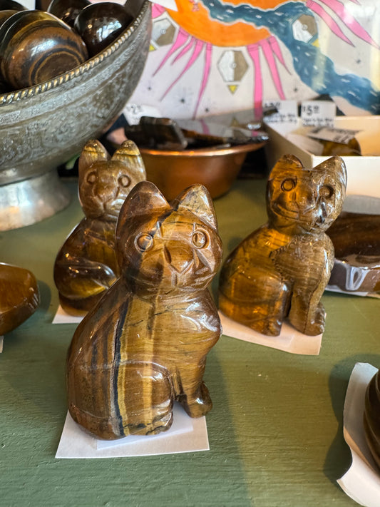 Tiger's Eye Cat 2x1" - Moon Room Shop and Wellness