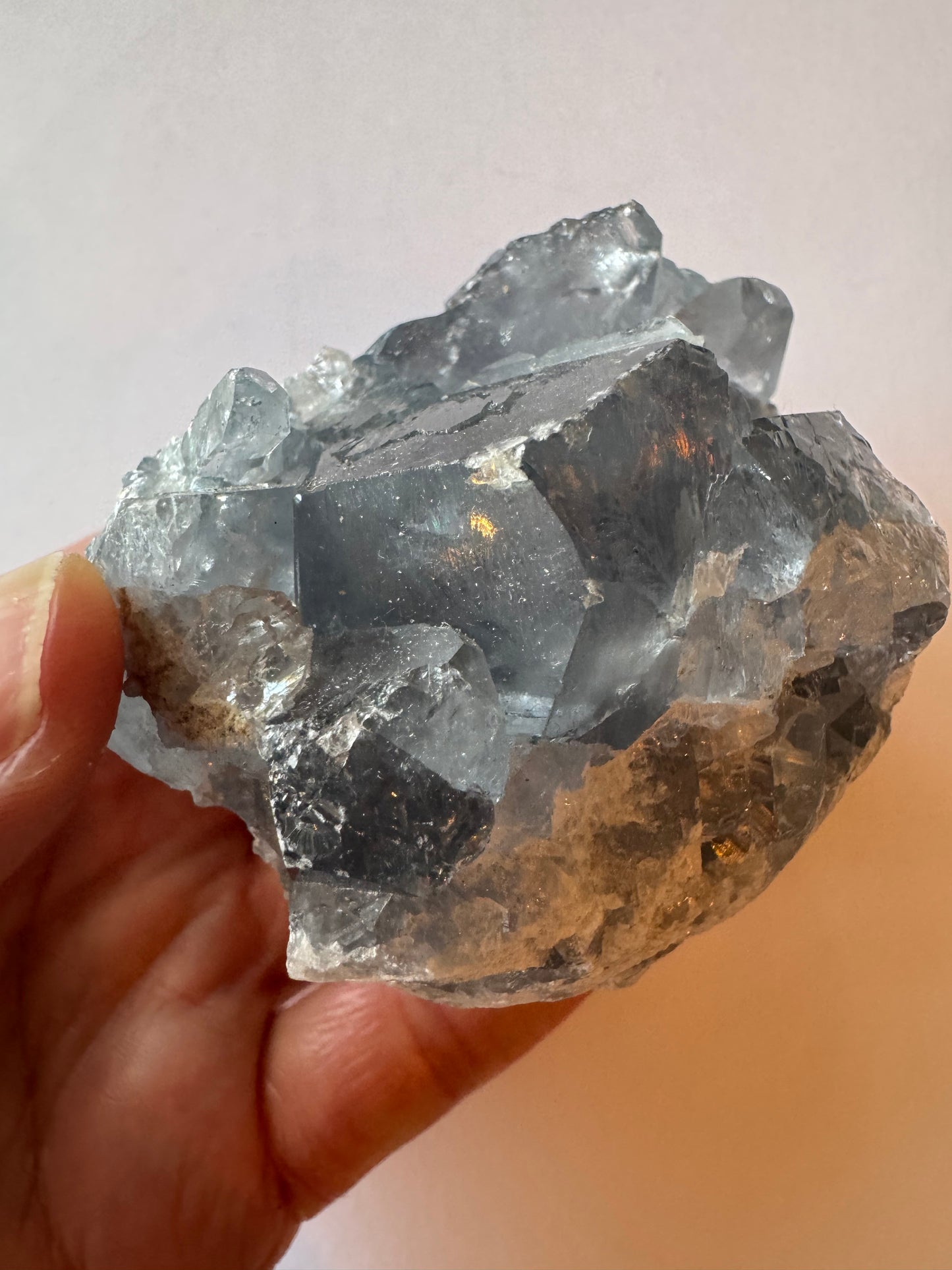 Celestite Cluster 349 g - Moon Room Shop and Wellness