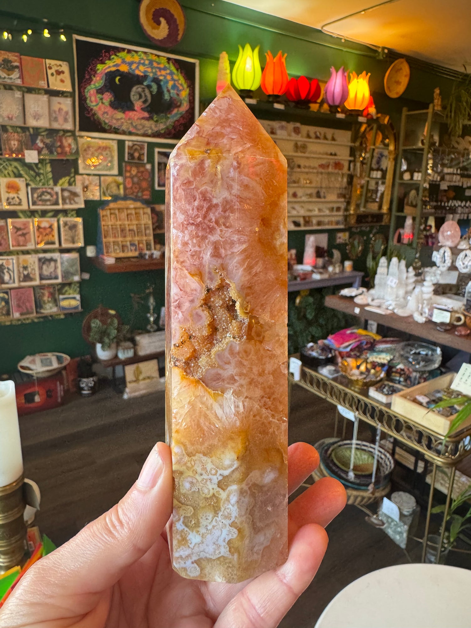 Carnelian Tower 1.19 lb - Moon Room Shop and Wellness