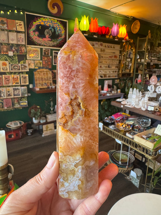 Carnelian Tower 1.19 lb - Moon Room Shop and Wellness