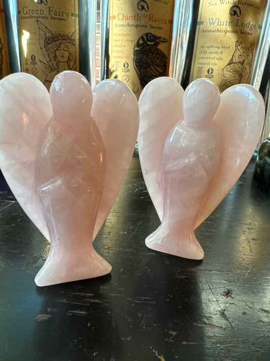 Rose Quartz Angel 4 inch - Moon Room Shop and Wellness