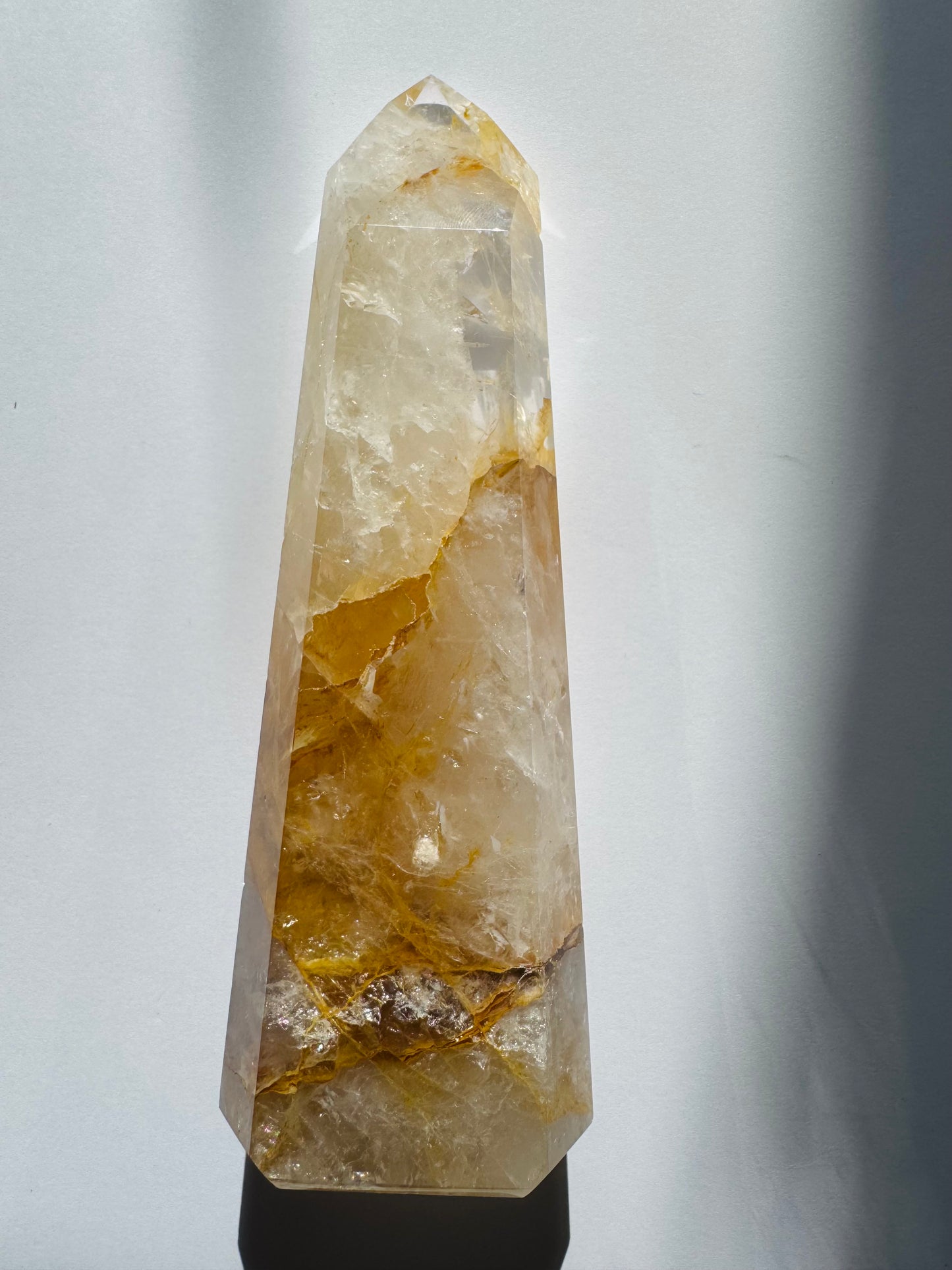 Golden Healer Quartz Tower 450 g Brazil - Divine Beauty - Moon Room Shop and Wellness