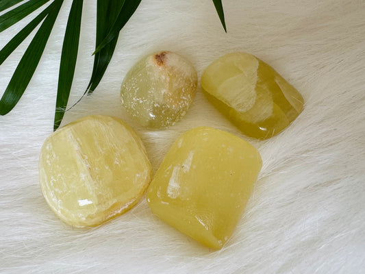 Lemon Calcite Tumbled - Moon Room Shop and Wellness