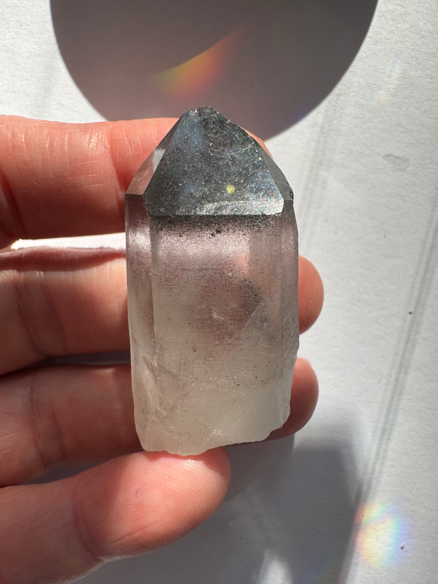 Black Phantom Quartz Point  22 g Brazil - Moon Room Shop and Wellness