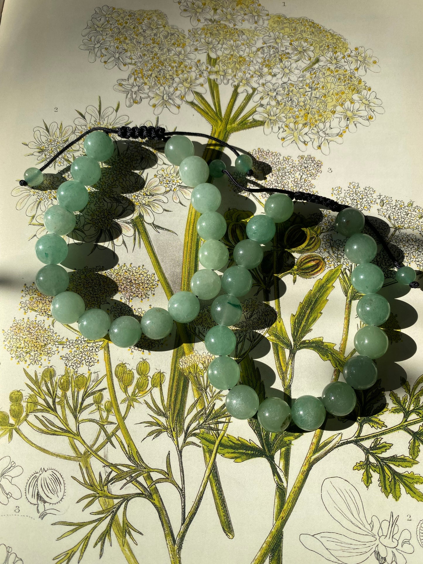 Green Aventurine  Adjustable Bracelet 10 mm - Moon Room Shop and Wellness