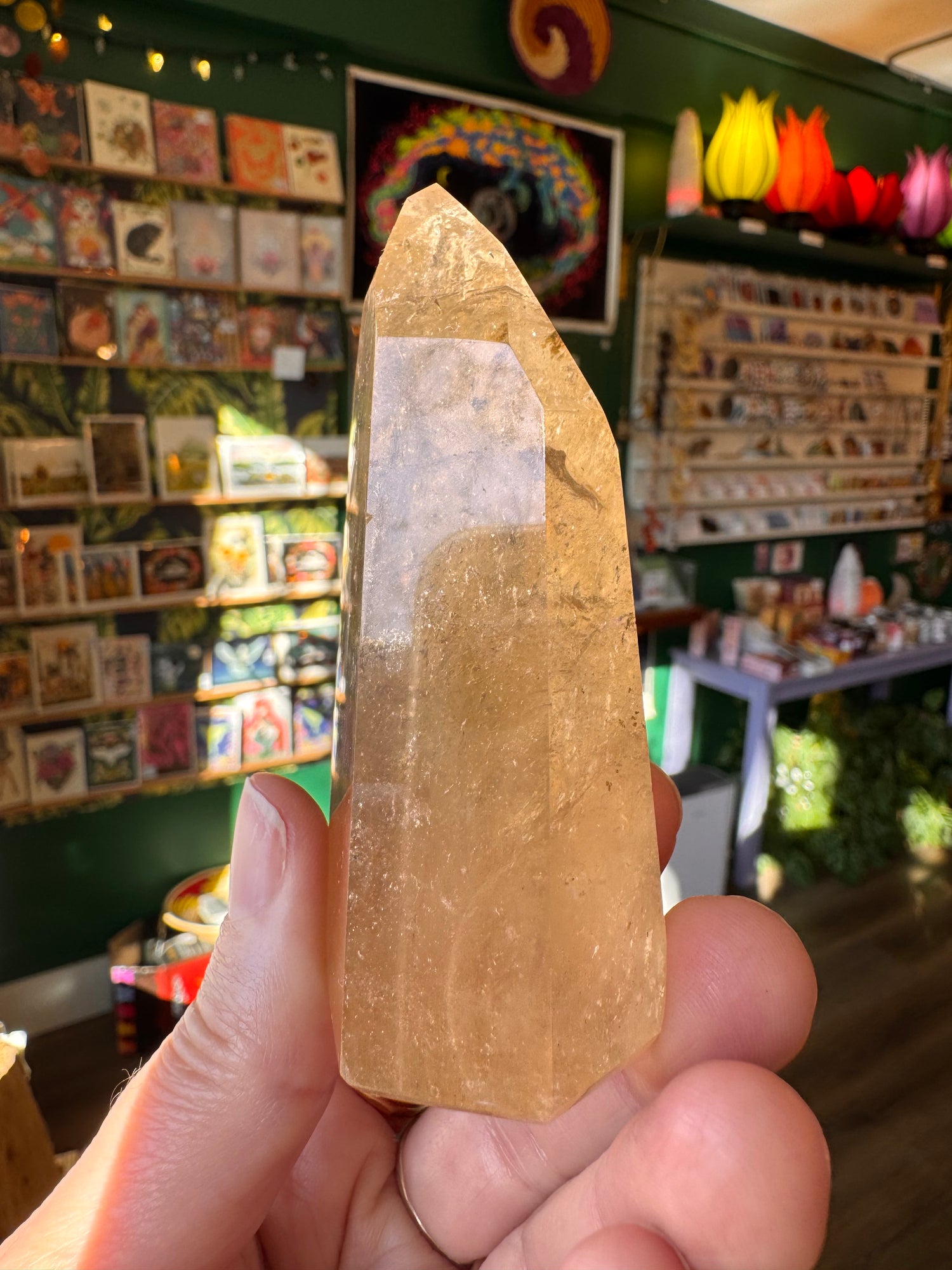 Natural Citrine Tower 143 g Aracuai, Minas Gerais, Brazil - Moon Room Shop and Wellness