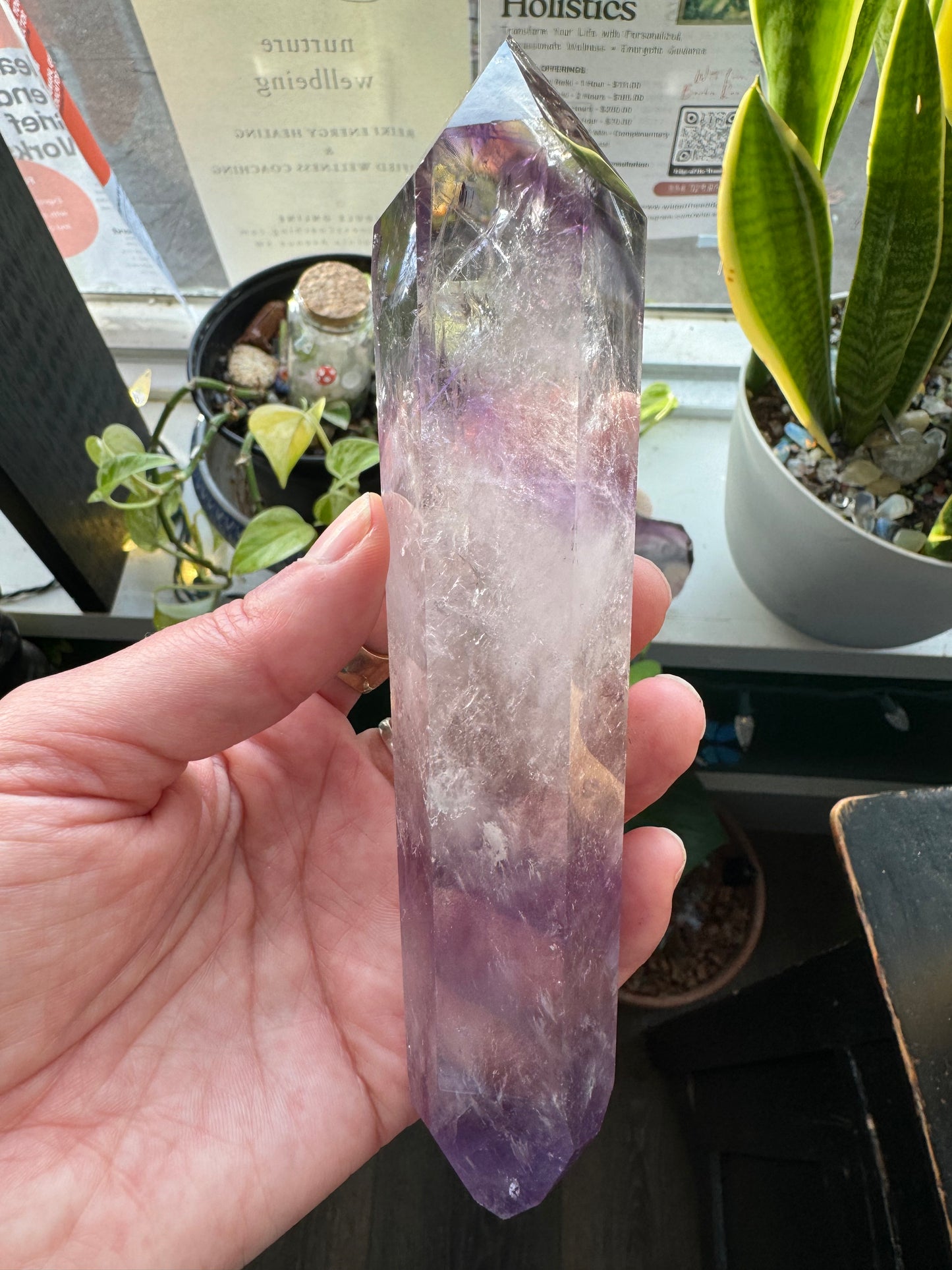 Phantom Amethyst Bi-Terminated  290 g Brazil - Moon Room Shop and Wellness