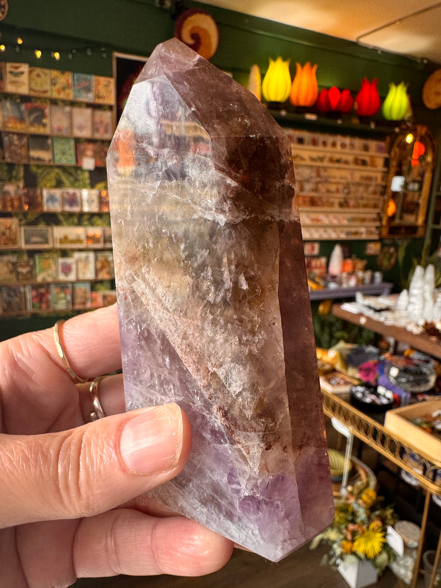 Super Seven/Melody Stone Gorgeous Tower 331 g- Brazil - Moon Room Shop and Wellness