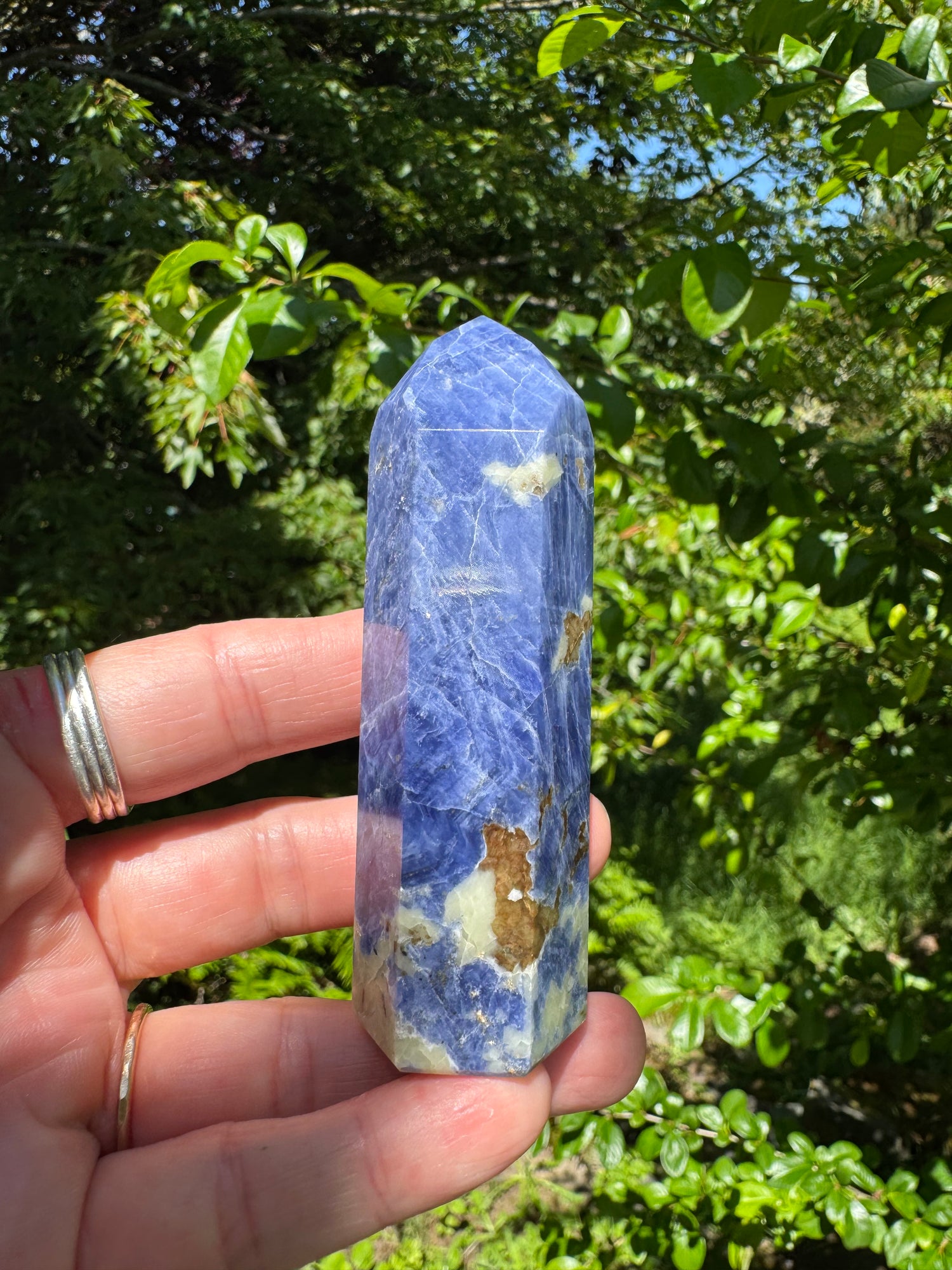 Sodalite Tower/Obelisk 90 g - Moon Room Shop and Wellness