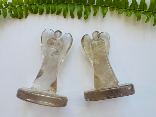 Smoky Quartz Angel w Base - Brazil - 2-2.5 inch - Moon Room Shop and Wellness