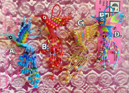 Colorful Beaded Hummingbird - Moon Room Shop and Wellness