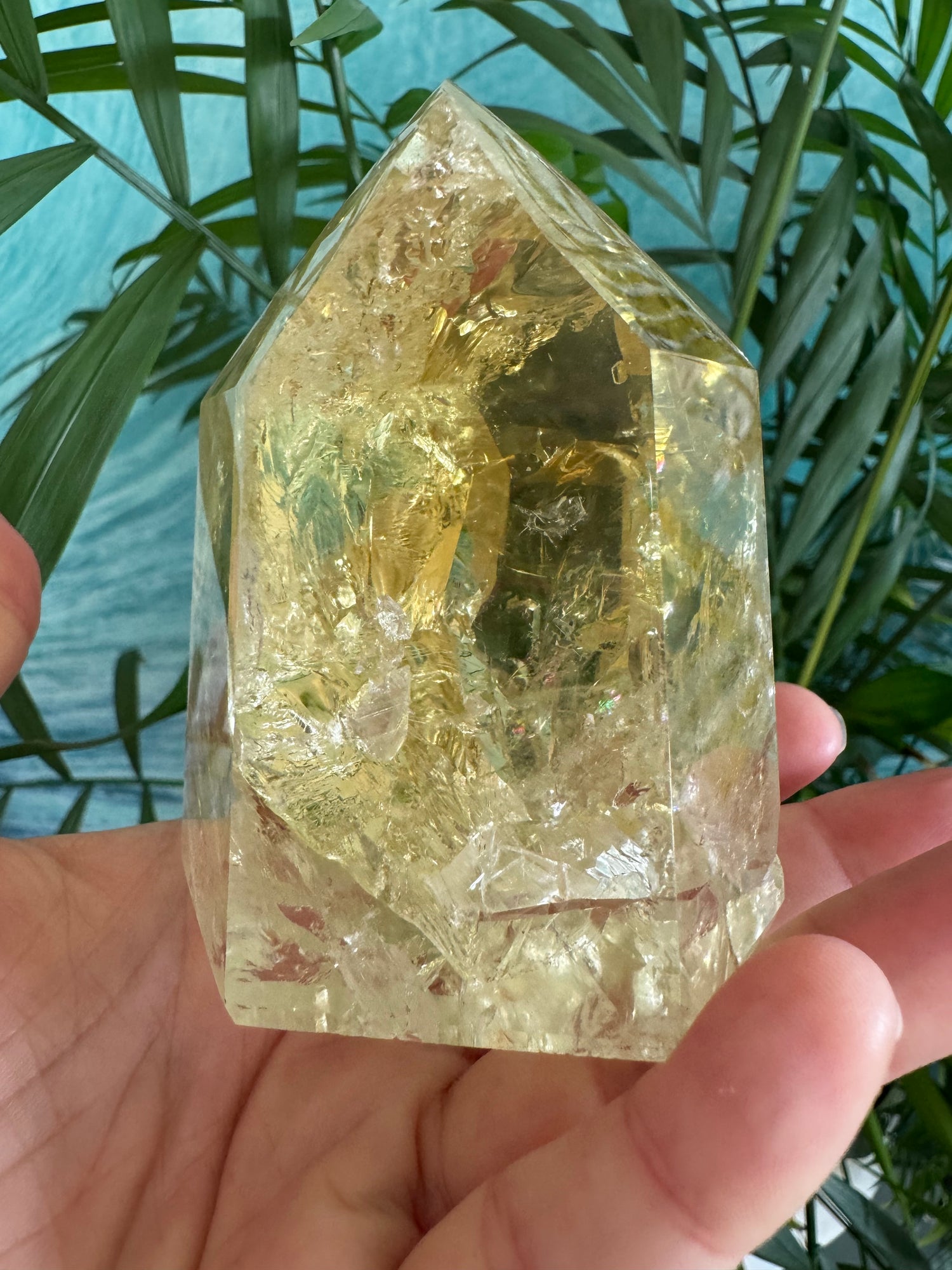 Lemon Quartz Tower 358 g  Brazil Gorgeous - Moon Room Shop and Wellness