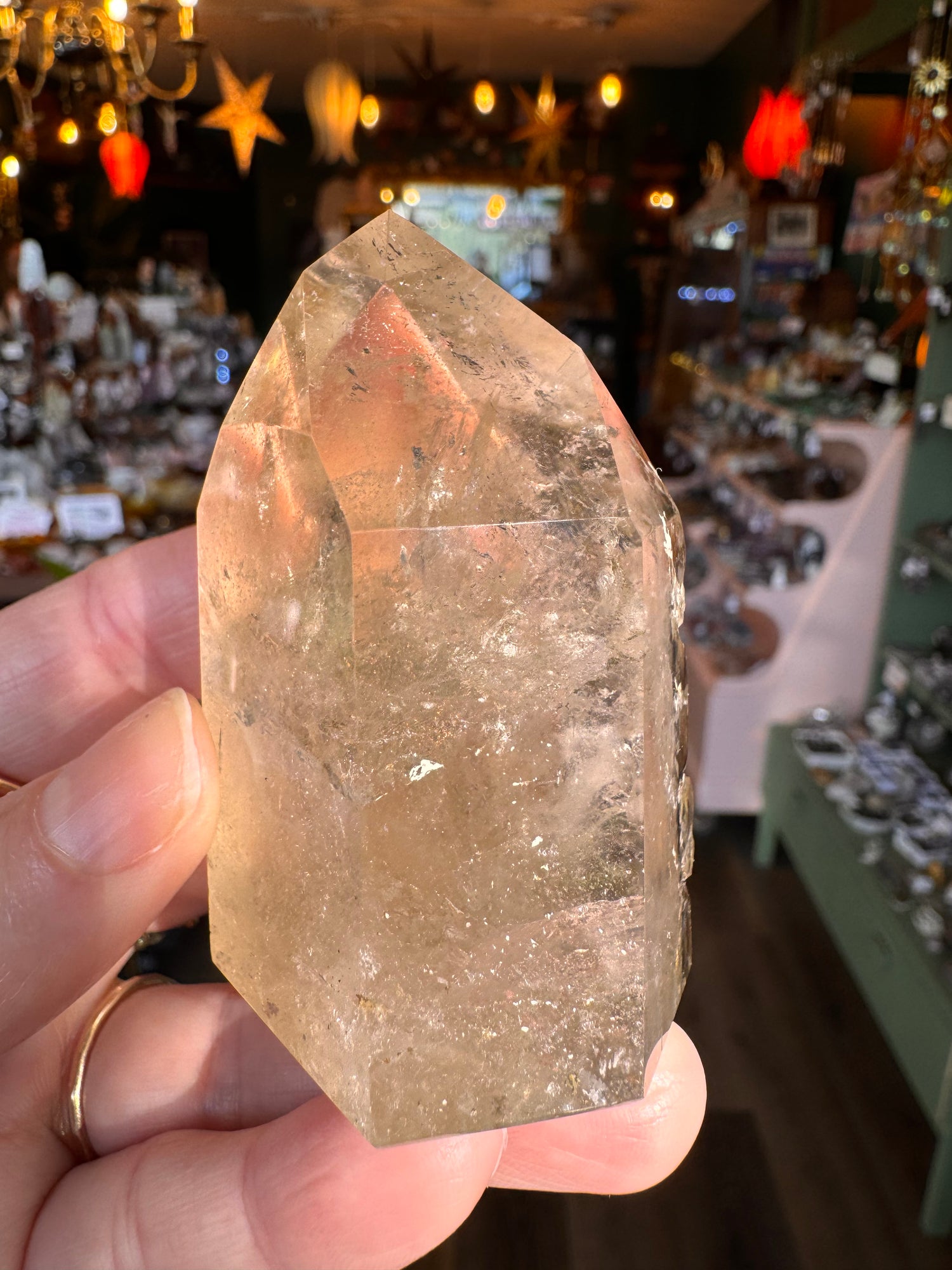 Natural Citrine Tower 147 g Aracuai, Minas Gerais, Brazil - Moon Room Shop and Wellness