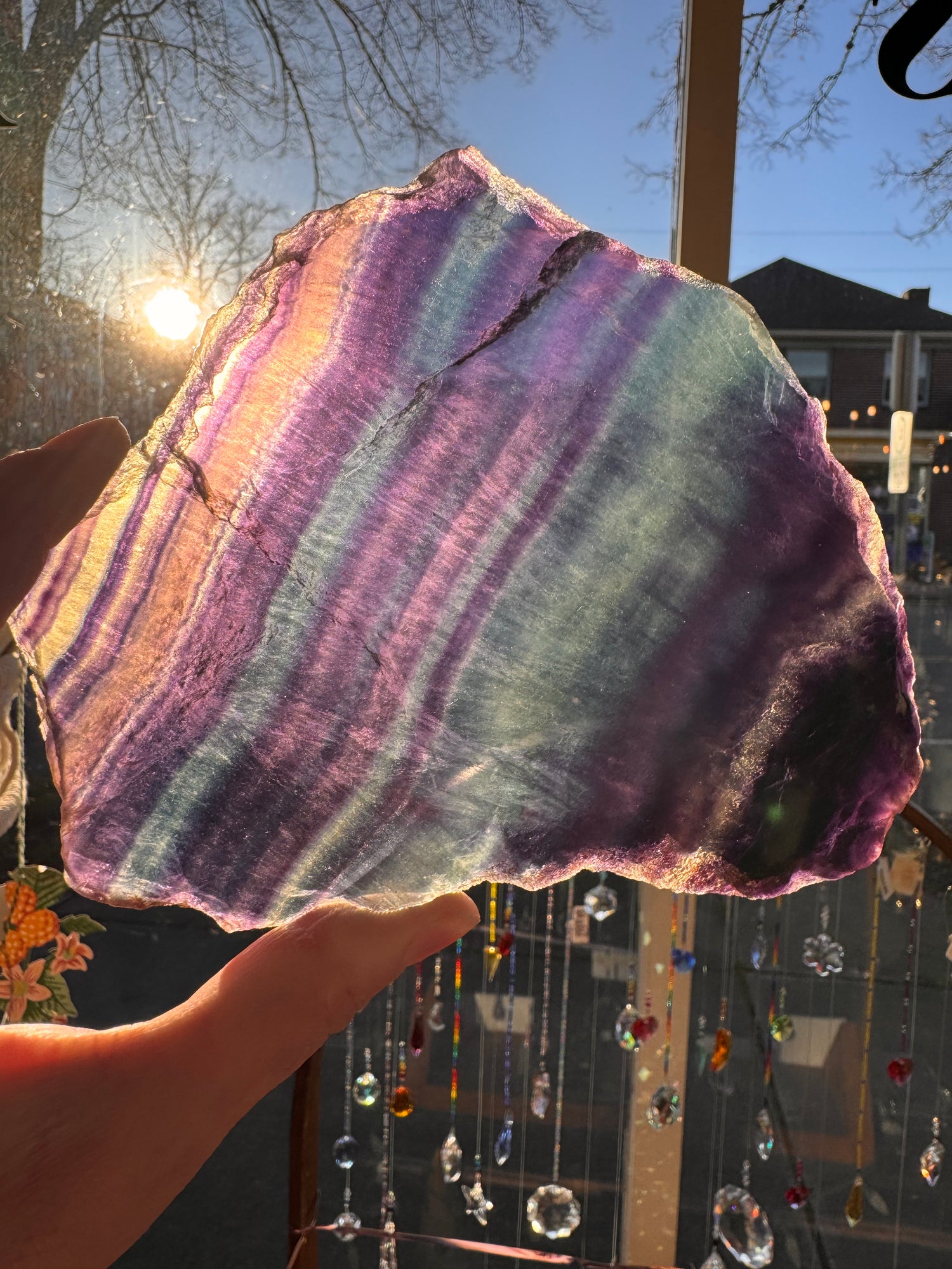 Fluorite SLab 345 g China - Moon Room Shop and Wellness