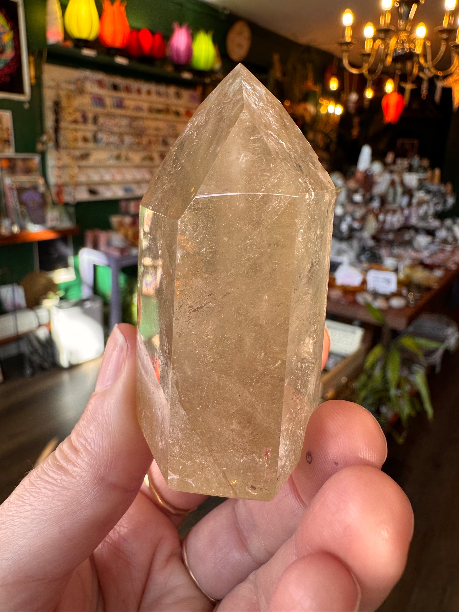 Natural Citrine Tower 111 g Aracuai, Minas Gerais, Brazil - Moon Room Shop and Wellness