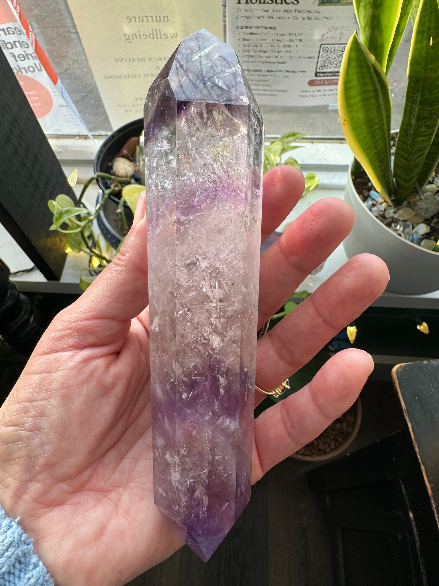 Phantom Amethyst Bi-Terminated  290 g Brazil - Moon Room Shop and Wellness