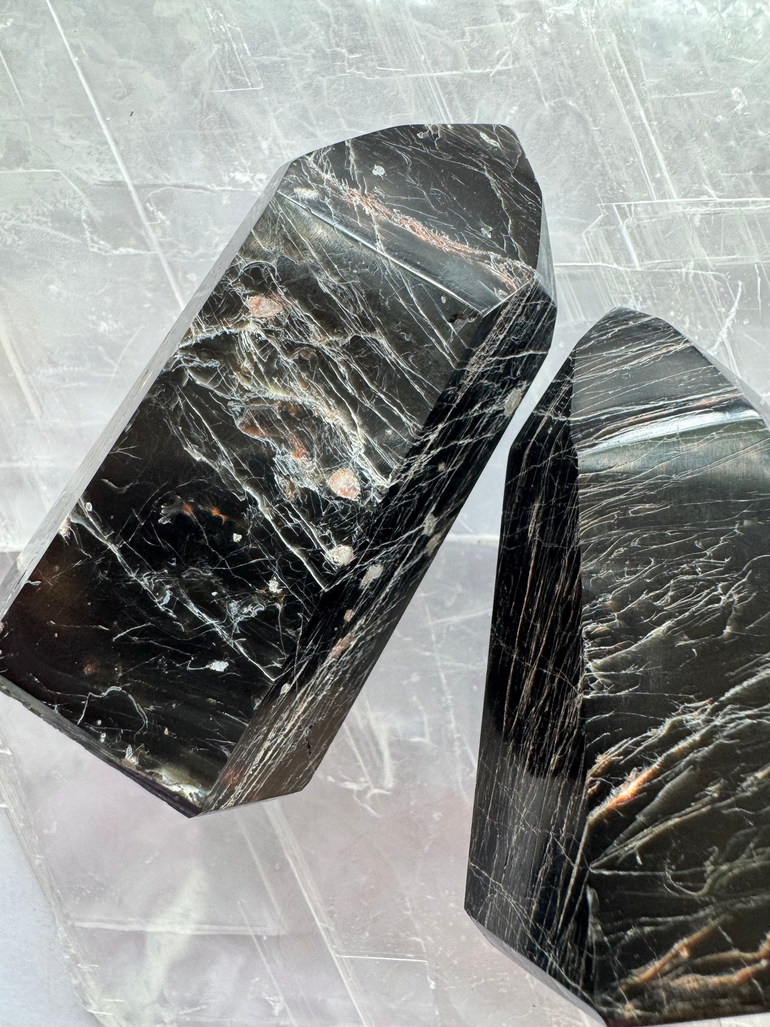 Black Tourmaline w Iron Mini Tower 70-80 g - Moon Room Shop and Wellness