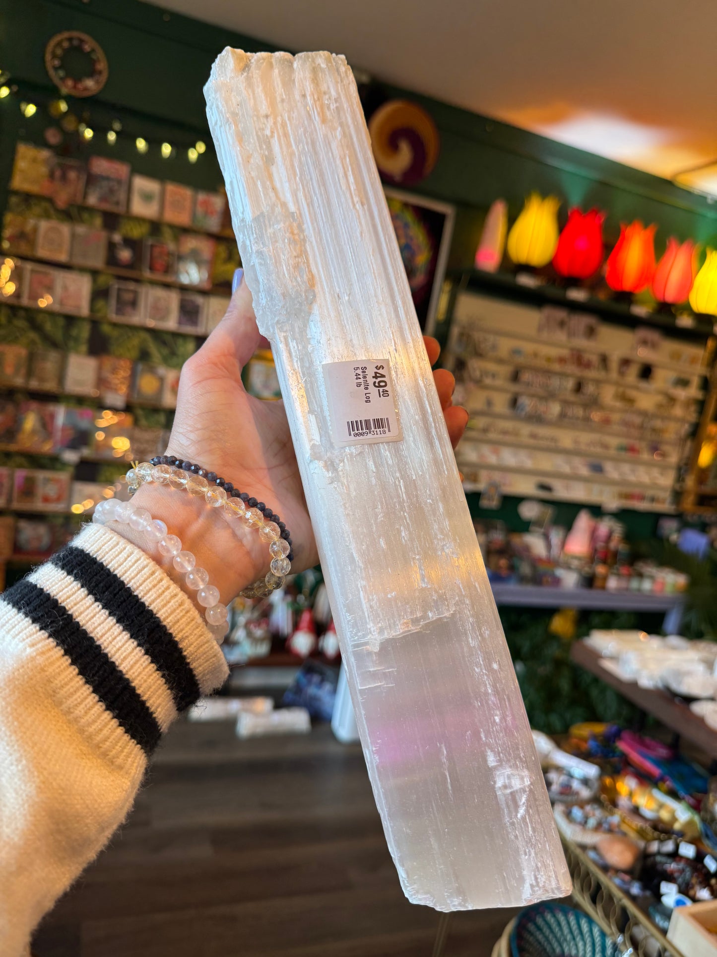 Selenite Log 5.44 lb