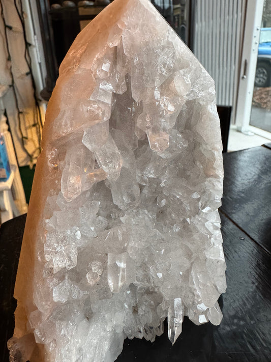 Clear Quartz Cluster Standing Point 2.54 lb Beautiful Brazil - Moon Room Shop and Wellness