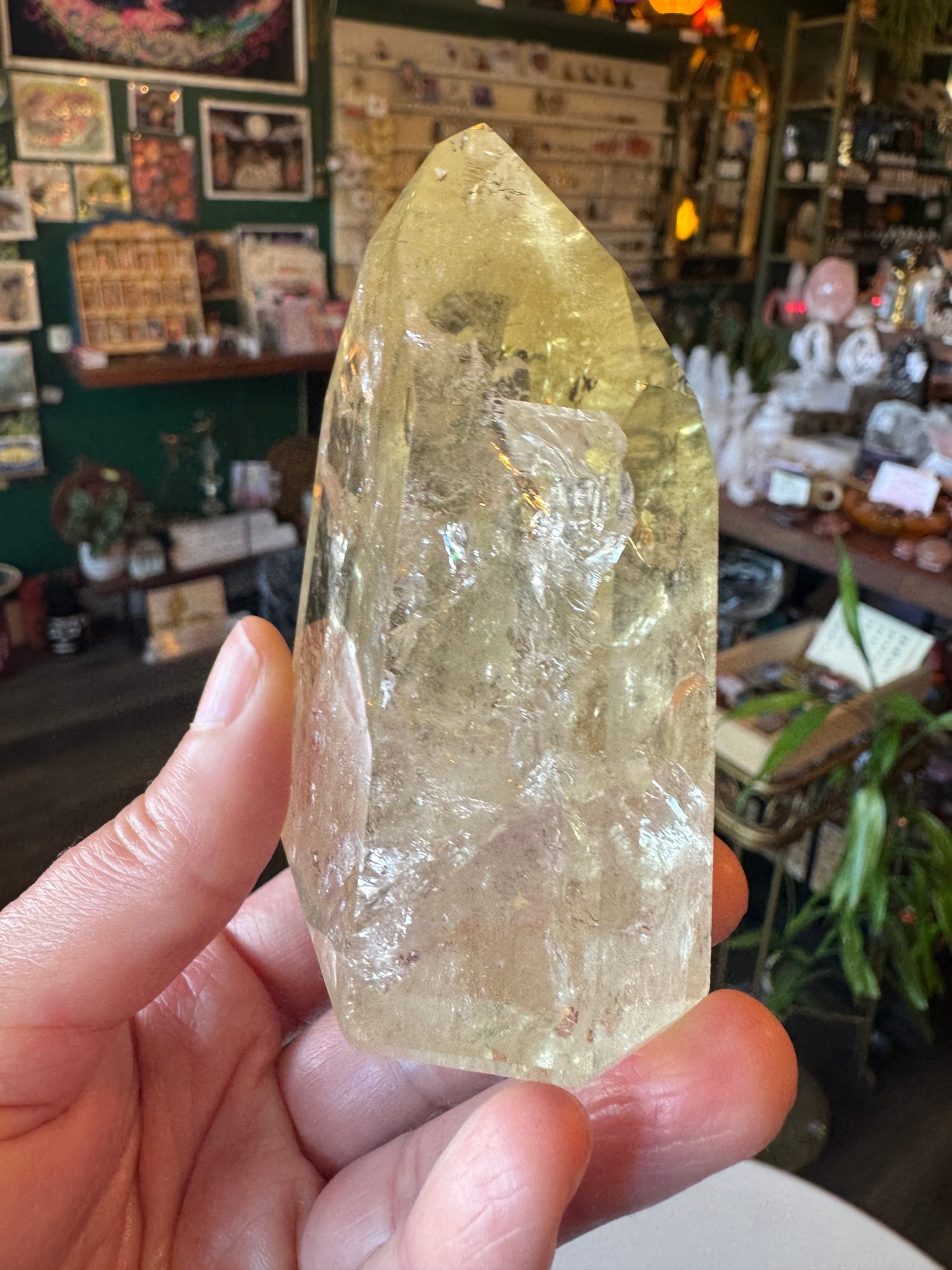 Lemon Quartz Tower 274 g Brazil - Moon Room Shop and Wellness