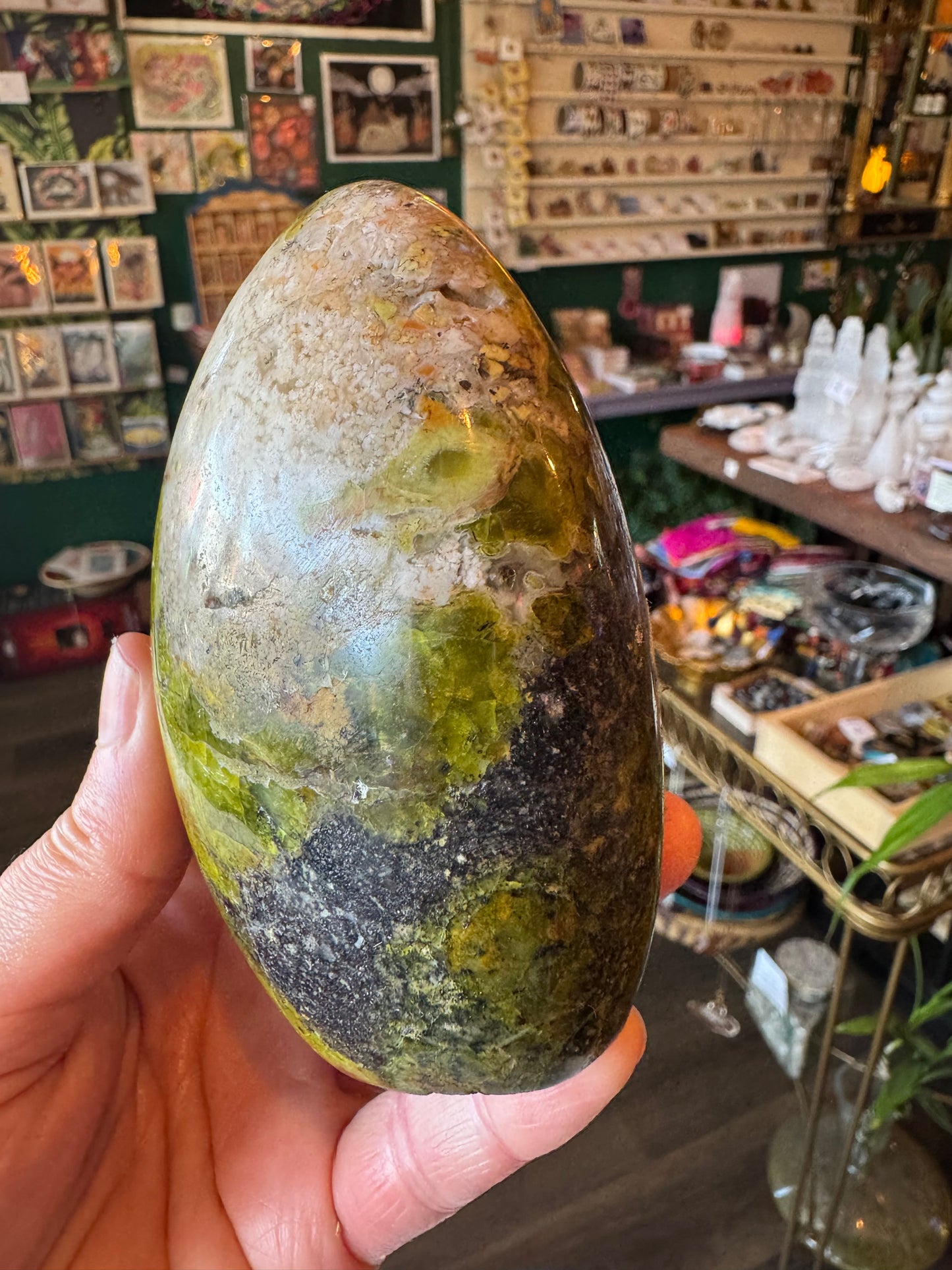 Green Opal Freeform 1.17 lb - Moon Room Shop and Wellness