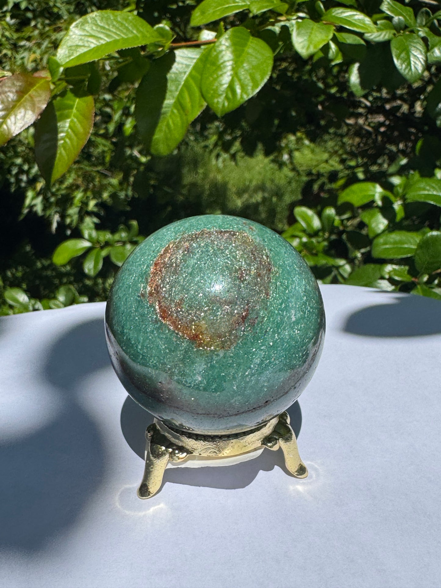 Green Aventurine  Beautiful Sphere - Brazil  208 g - Moon Room Shop and Wellness