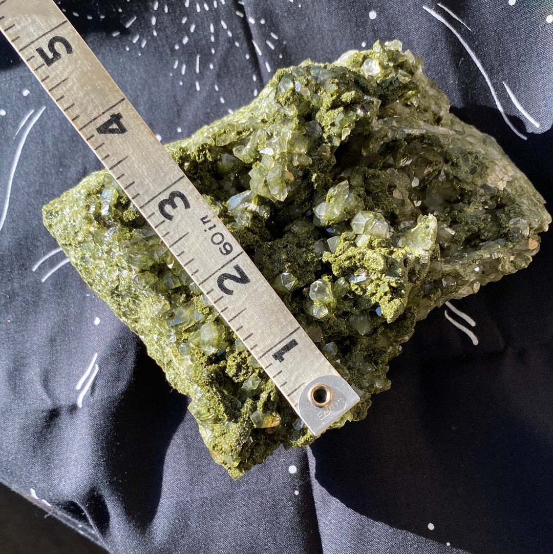 Epidote Quartz Specimen... dreammmmmy 2.64 lbs - Moon Room Shop and Wellness