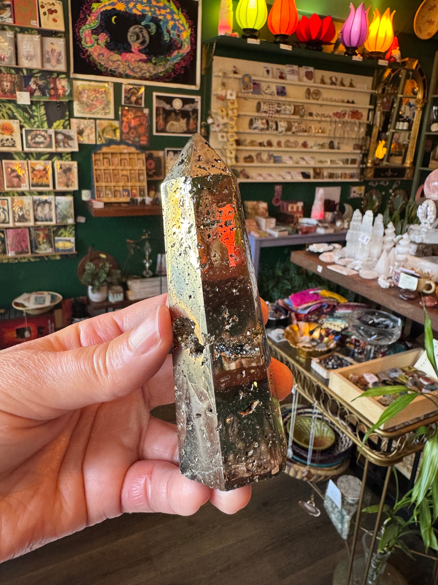 Pyrite Tower/Obelisk 252 g   Peru - Moon Room Shop and Wellness