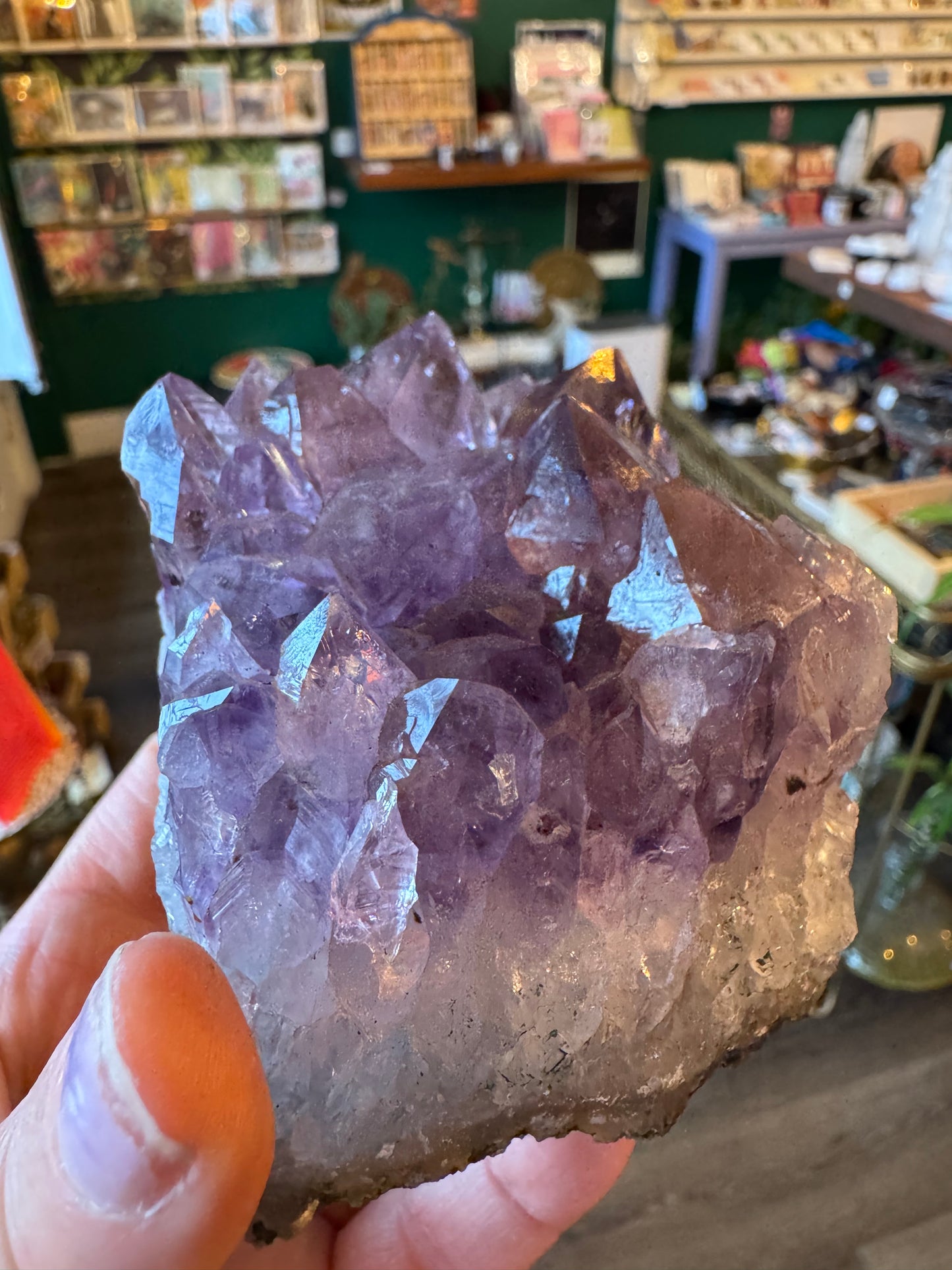 Amethyst Cluster Plate 429 g Brazil - Moon Room Shop and Wellness