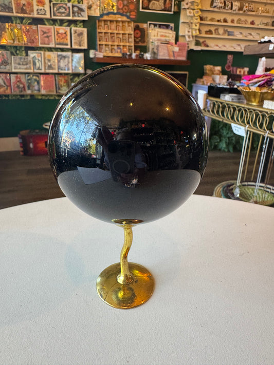 Black Obsidian Sphere 1.77 lb - Moon Room Shop and Wellness