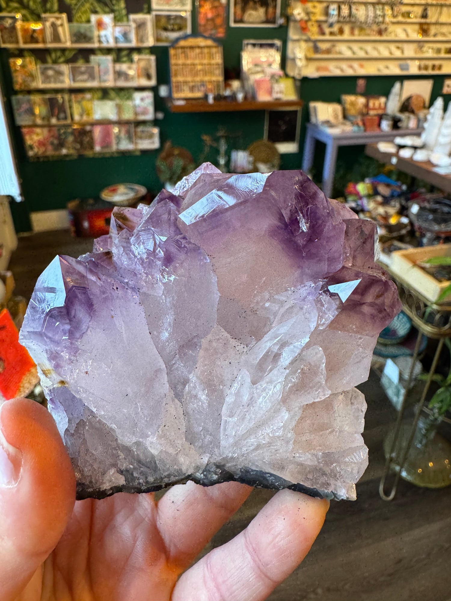 Amethyst Cluster Plate 401 g Brazil - Moon Room Shop and Wellness