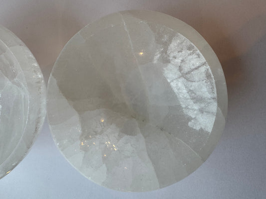 Selenite (satin spar) Round Mini Bowl - Moon Room Shop and Wellness