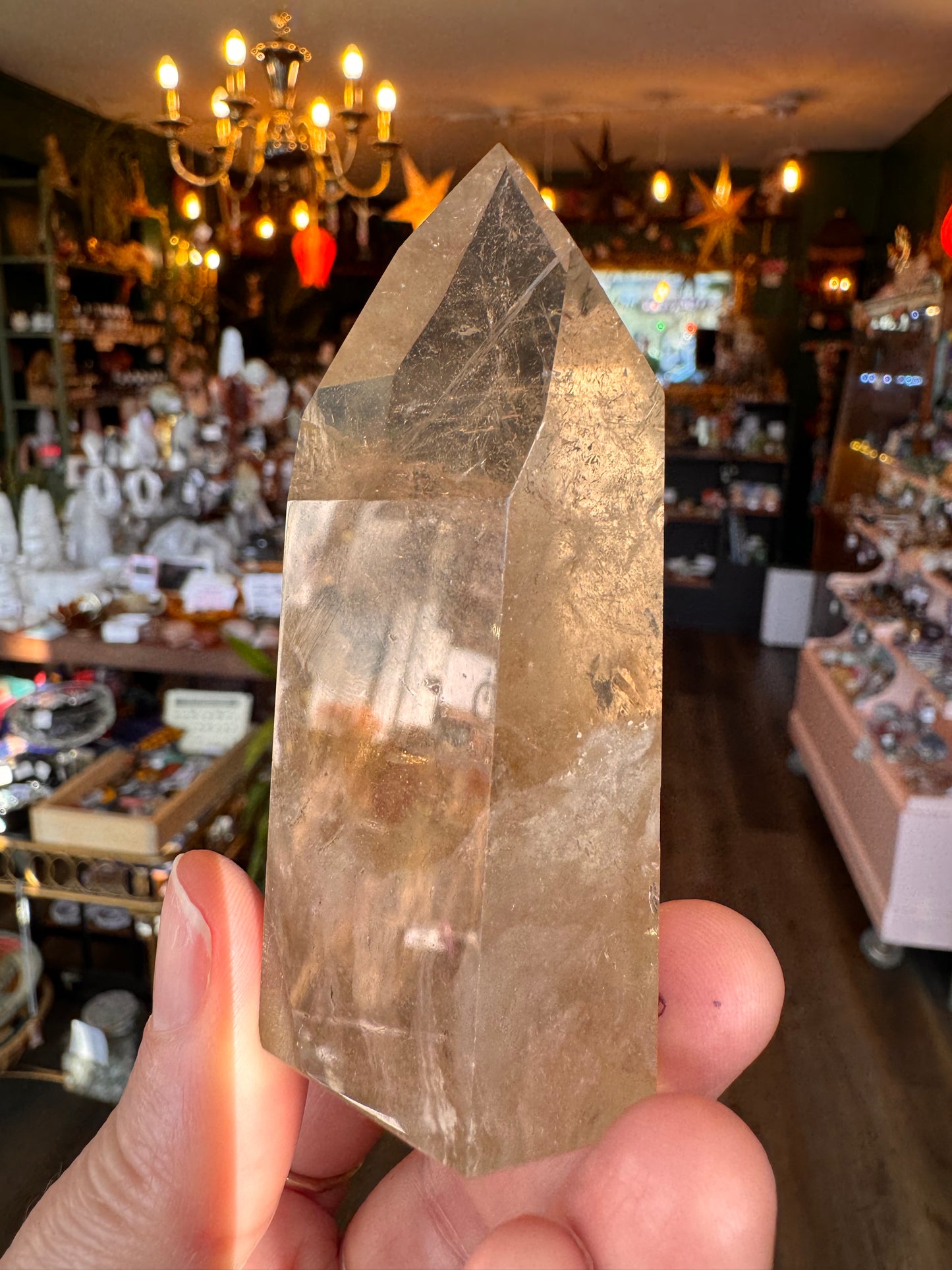 Natural Citrine Tower 129 g Aracuai, Minas Gerais, Brazil - Moon Room Shop and Wellness