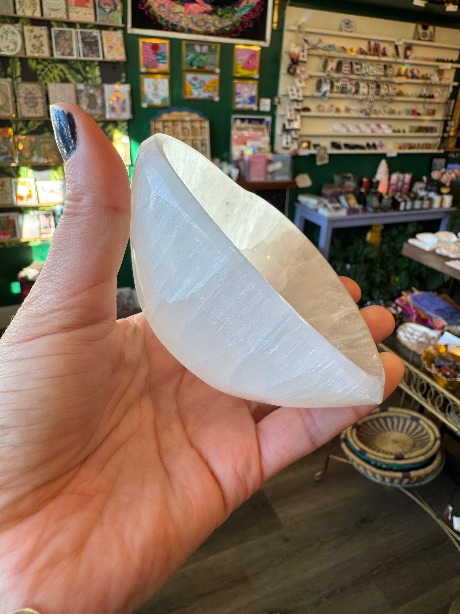 Selenite Heart Bowl - Moon Room Shop and Wellness