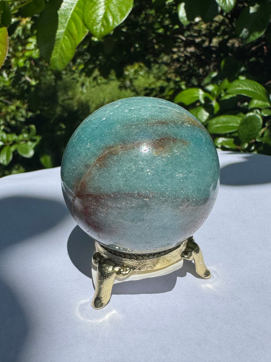 Green Aventurine  Beautiful Sphere - Brazil  180 g - Moon Room Shop and Wellness