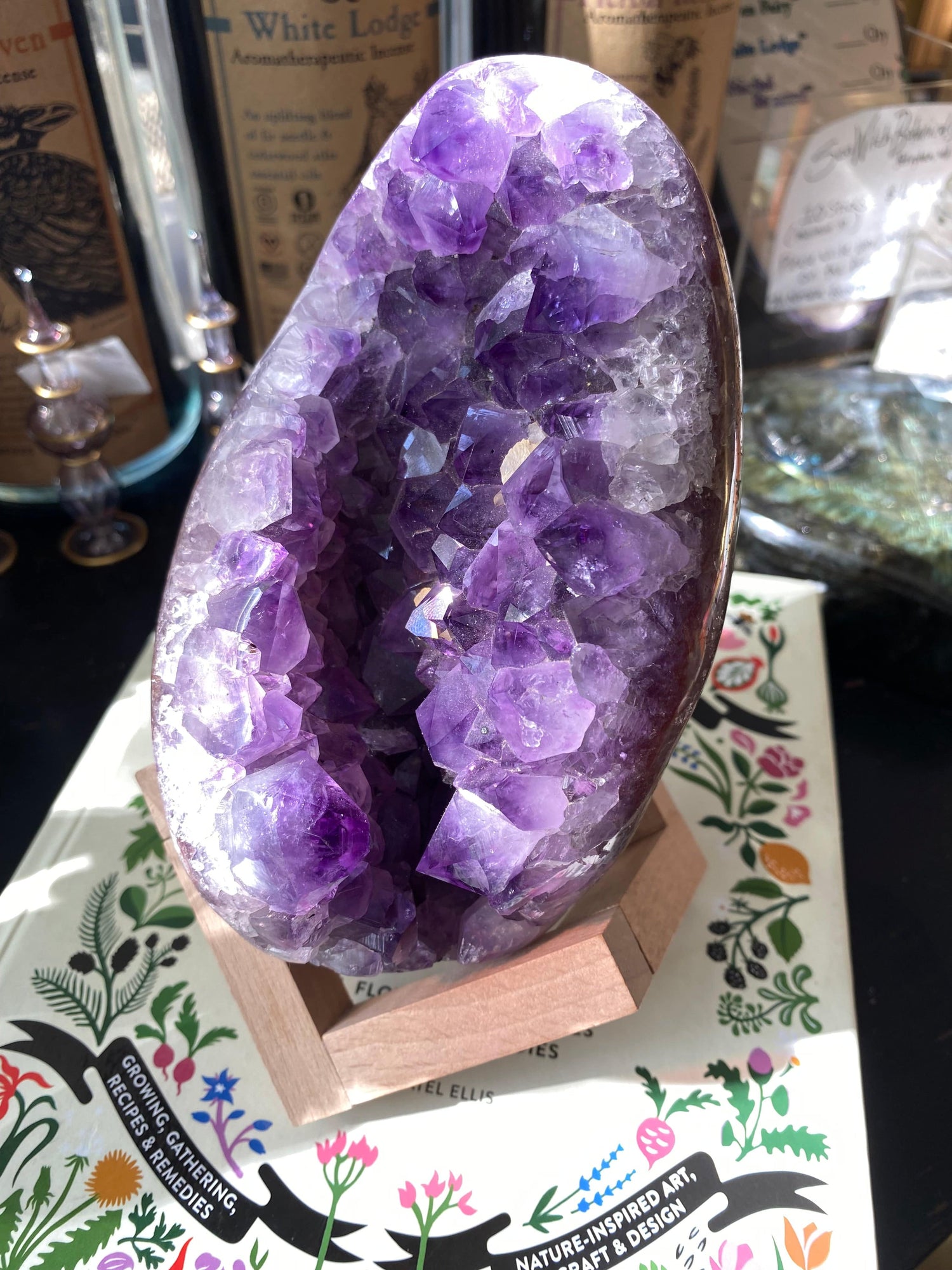 Amethyst Egg with Stand 3.62 lbs - Moon Room Shop and Wellness