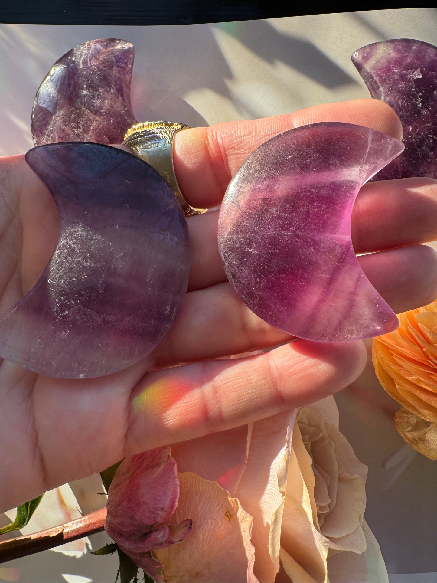 Fluorite Crescent Moon - Moon Room Shop and Wellness