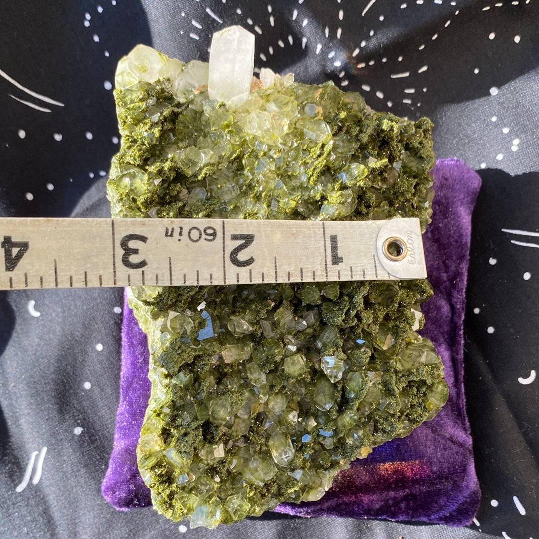 Epidote Quartz Specimen 1.3 lbs - Moon Room Shop and Wellness