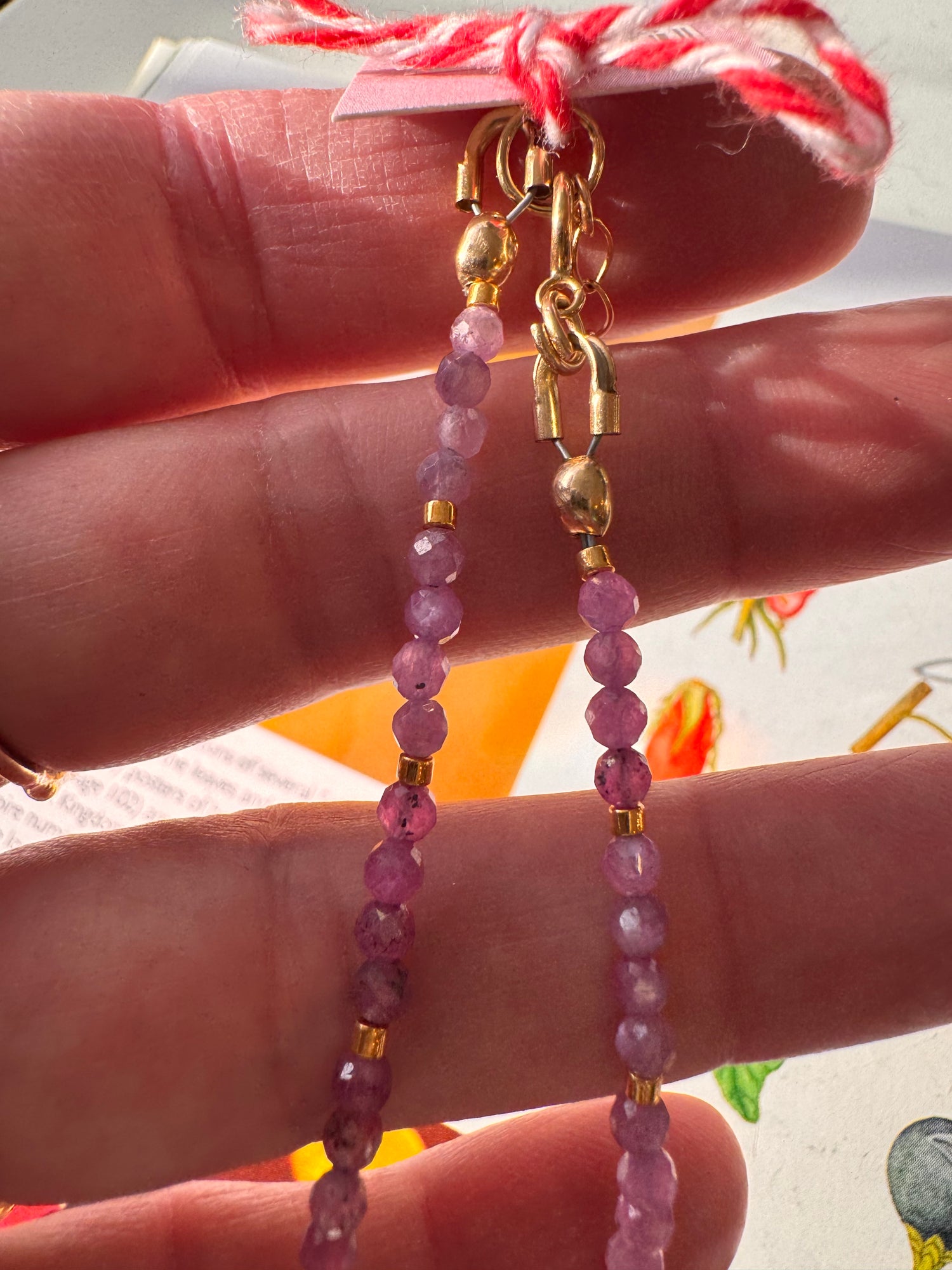 Soul Pretty Ruby Faceted Gold Fill Handmade Necklace - Moon Room Shop and Wellness
