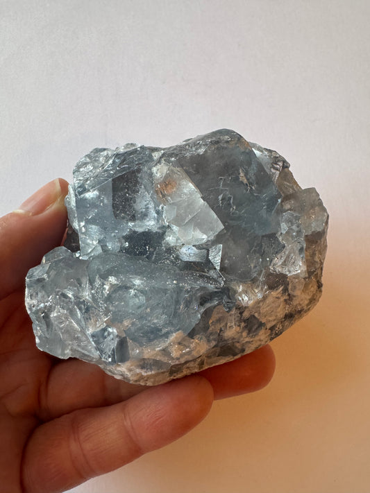 Celestite Cluster 349 g - Moon Room Shop and Wellness