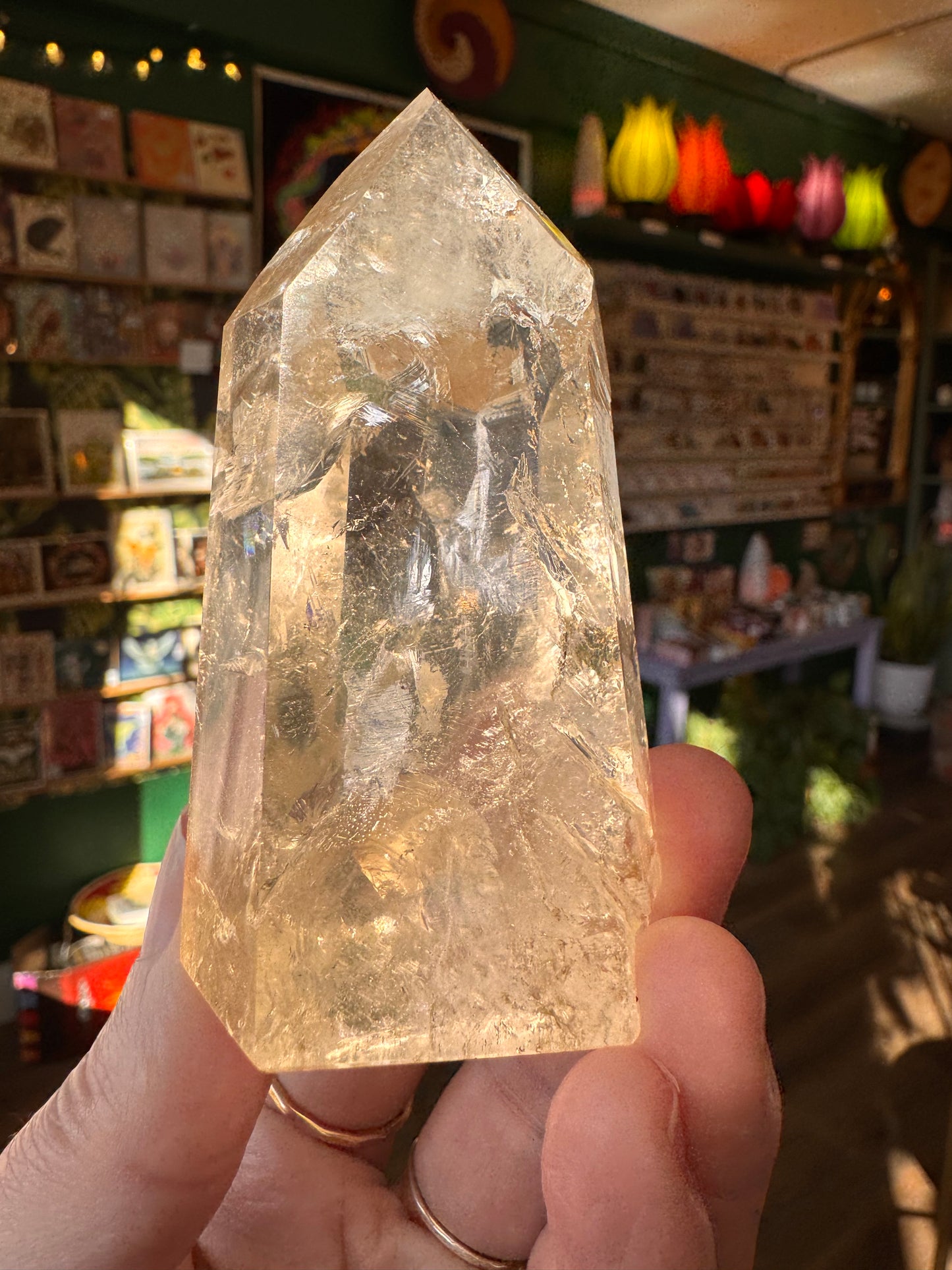 Natural Citrine Tower 168 g Aracuai, Minas Gerais, Brazil - Moon Room Shop and Wellness