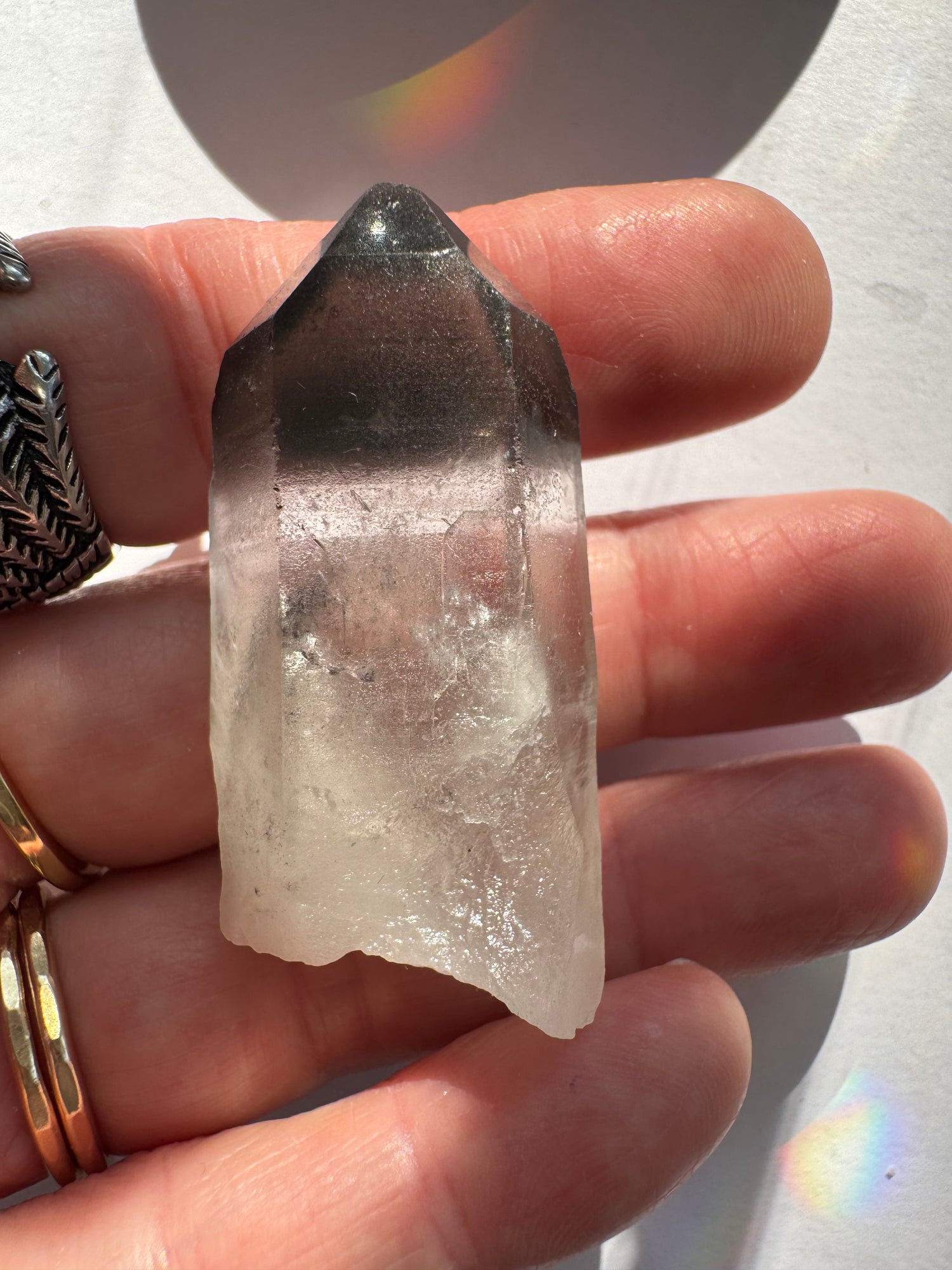 Black Phantom Quartz Point  22 g Brazil - Moon Room Shop and Wellness